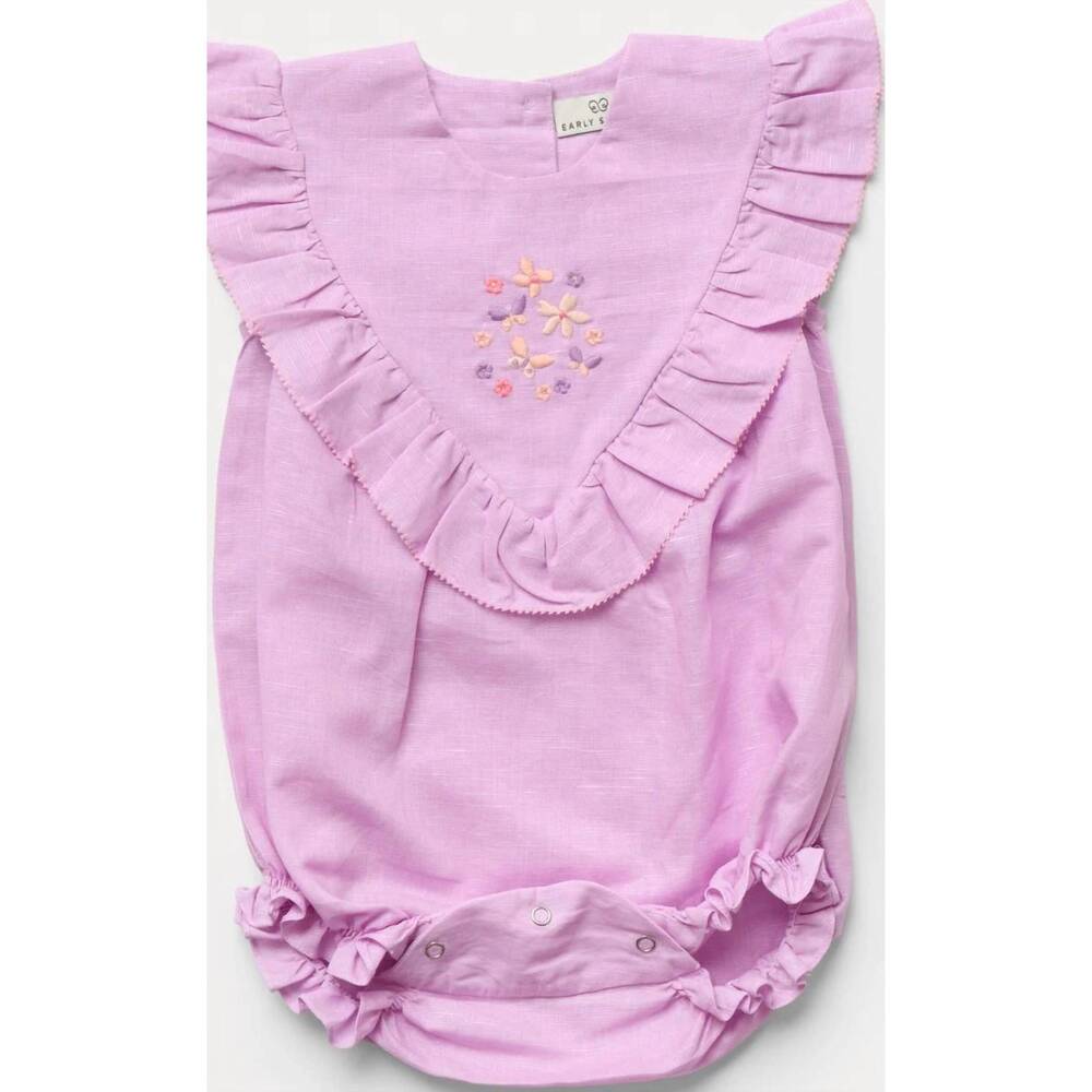 NEW EARLY SUNDAY girl's lucy bubble romper in lilac